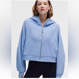 NWT Lululemon Scuba Oversized Full-Zip Hoodie Sinatra Blue Size XS/S